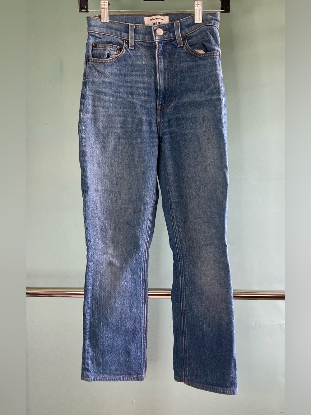 Reformation Cindy Bootleg Jean La Jolla Wash Size 23